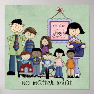 wir sind Familienprint Poster