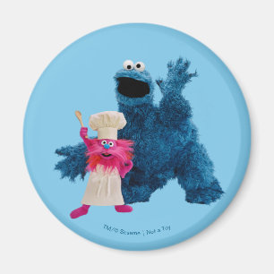 Wir sind Foodies   Klassische Pose Magnet