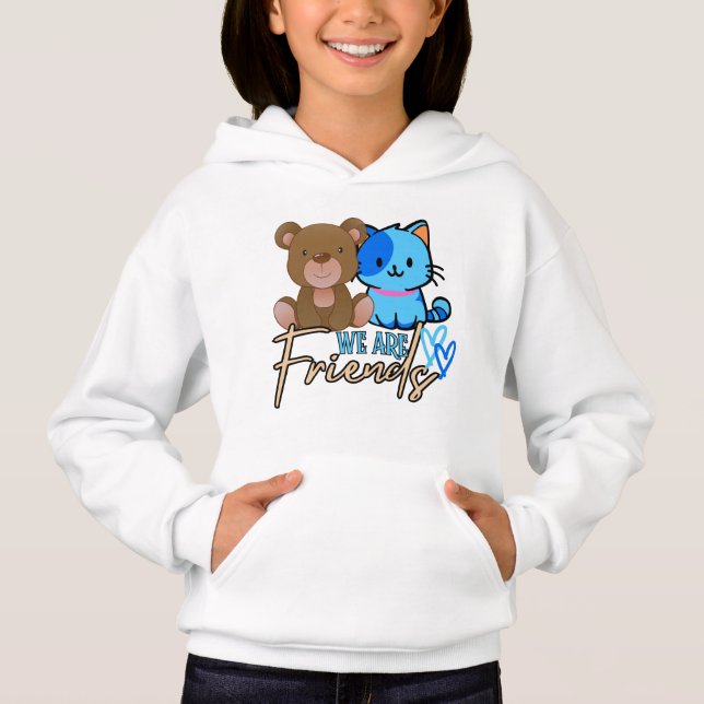 Wir sind Freunde Hoodie (Vorderseite)