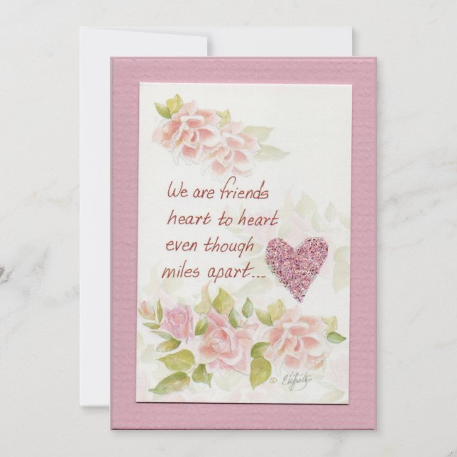 Wir sind Freunde Sprichwort-farbene Kunst Flat Not Mitteilungskarte (Vorderseite)