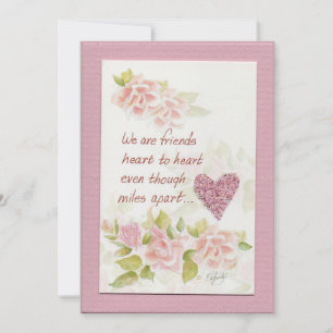 Wir sind Freunde Sprichwort farbige Kunst Flat Not Mitteilungskarte