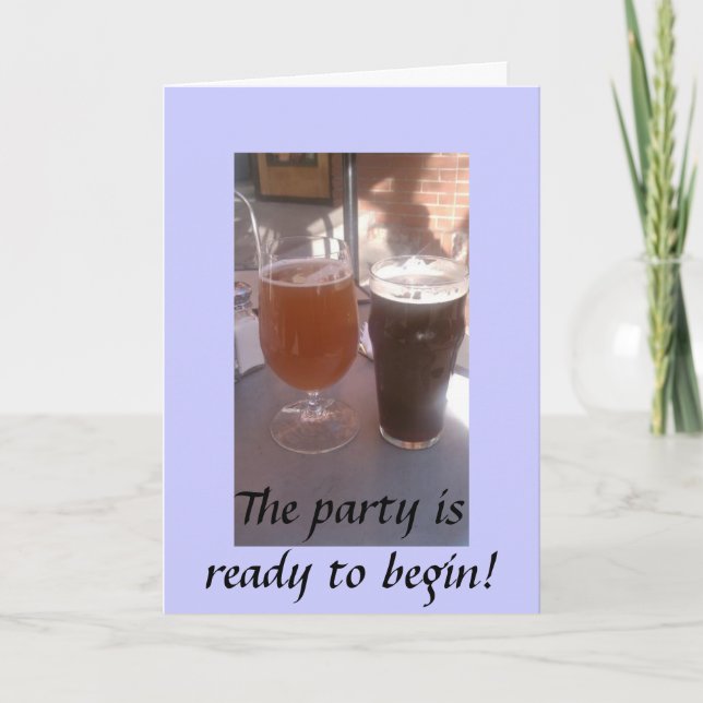 WIR SIND FÜR SIE IN PARTY GEWARTET KARTE (Vorderseite)