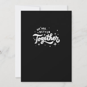 Wir sind gemeinsam besser Inspiratives Design  Feiertagskarte