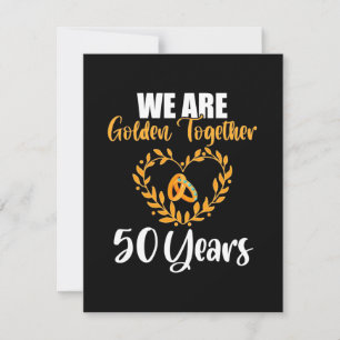 Wir sind gemeinsam golden 50 Jahre Dankeskarte