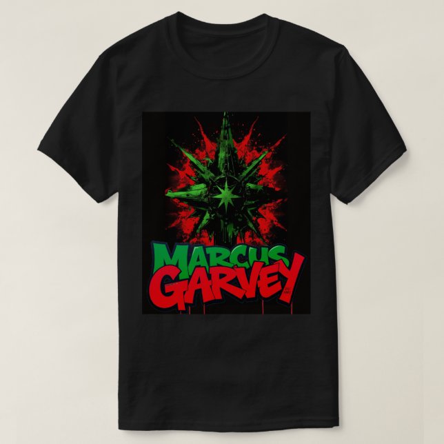 "WIR SIND GESCHICHTE - Marcus Garvey T-Shirt (Design vorne)