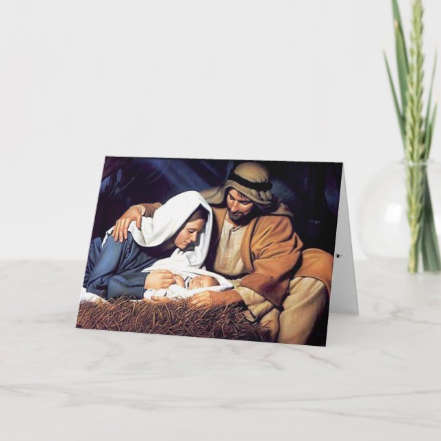 Wir sind gesegnet feiertagskarte (Vorderseite)