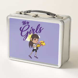 Wir sind Girls USA © Mindy und Schwester Fefi Lunc Metall Brotdose