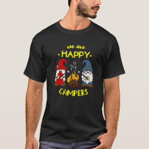 Wir sind glücklich Campers Gnomes Gnome Campfire C T-Shirt
