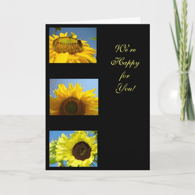 Wir sind glücklich für dich! Cards Herzlichen Glüc Karte (Vorderseite)