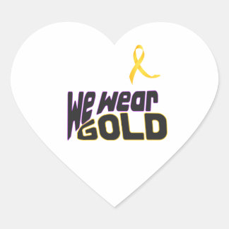 Wir sind GOLD Herz-Aufkleber