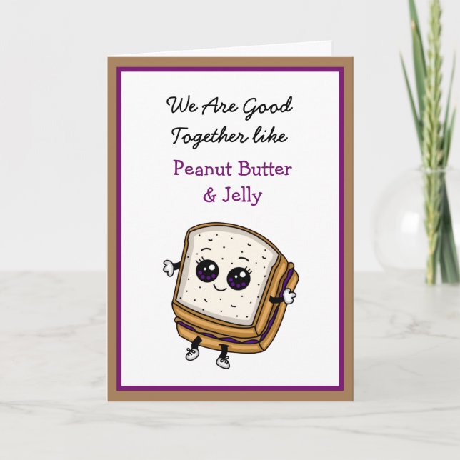 Wir sind gut zusammen, glücklicher Jahrestag Karte (Vorderseite)