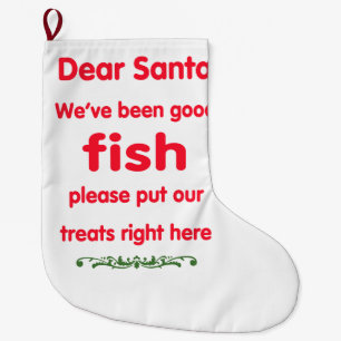 Wir sind gute Fische gewesen Großer Weihnachtsstrumpf