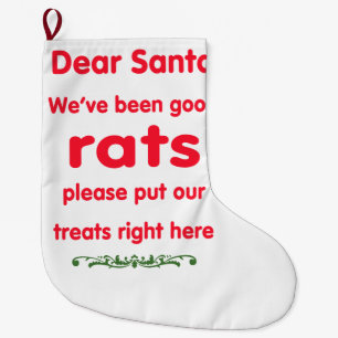 wir sind gute Ratten gewesen Großer Weihnachtsstrumpf