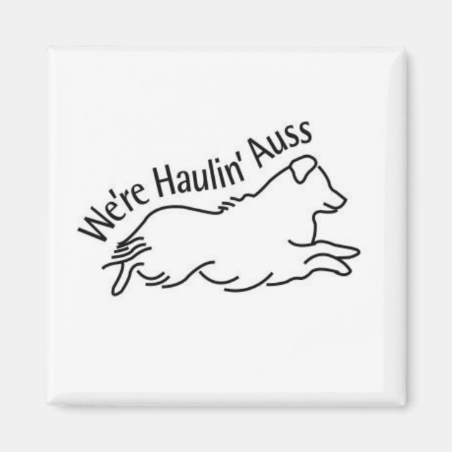 Wir sind Haulins Square Magnet (Vorne)