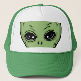 Wir sind hier UFO Alien Invasion Extra Terrestrial Truckerkappe