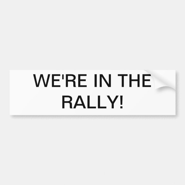 Wir sind in der Kundgebung! Autoaufkleber (Vorne)