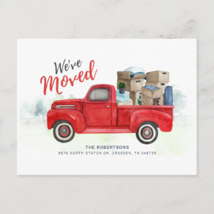 Wir sind in eine neue Adresse umgezogen Umzugsankü Postkarte