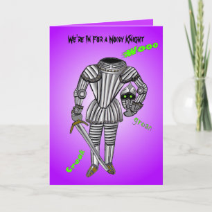 Wir sind in einem lauten Ritter Karte