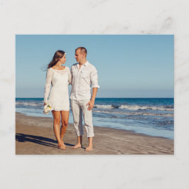 Wir sind in Hawaii Beach Hochzeitsankündigung aufg Postkarte