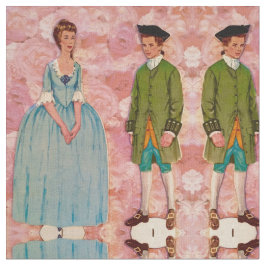 Wir sind in Liebe in Rose Fabric Stoff