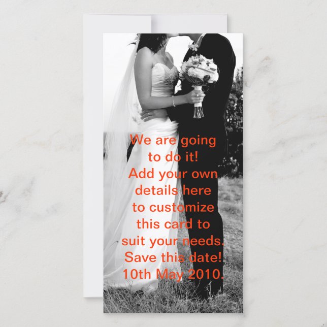 Wir sind in Liebe! Save The Date (Vorderseite)