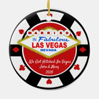 Wir sind in Vegas getraut worden Ornament 2026