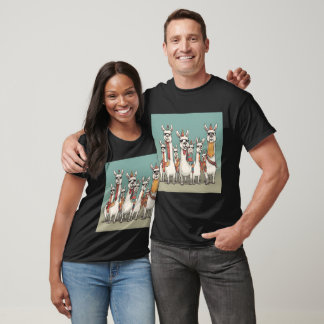 Wir sind Llama Familie T-Shirt