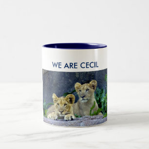 Wir sind Löwe CUB Cecils Cecils Zweifarbige Tasse