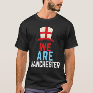 Wir sind Manchester England Flag Sports T-Shirt
