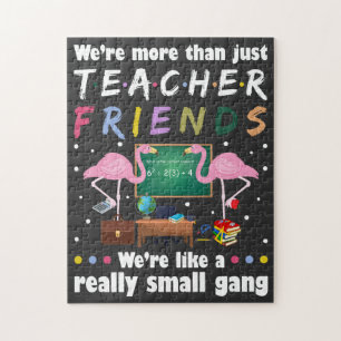 wir sind mehr als Lehrerfreunde , flamingo T-Shir Puzzle