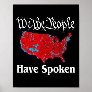 Wir sind Menschen haben gesprochen US-Sound Trump  Poster
