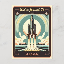 Wir sind nach Alabama gezogen | Vintage Postkarte