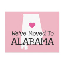Wir sind nach Alabama-Rosa-Herz gezogen
