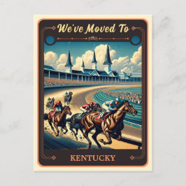 Wir sind nach Kentucky gezogen | Vintage Postkarte
