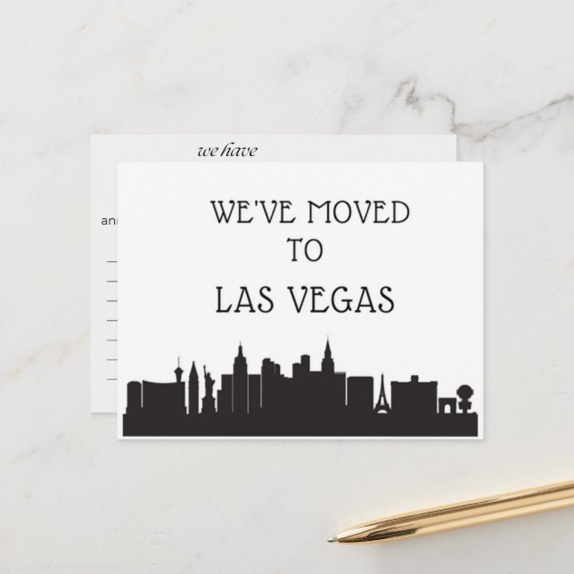 Wir sind nach Las Vegas übergegangen Postkarte (Vorderseite/Rückseite Beispiel)