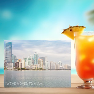 Wir sind nach Miami Florida Beach umgezogen Foto U Ankündigung