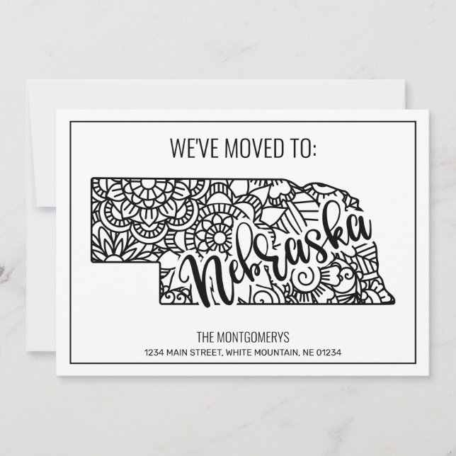 Wir sind nach Nebraska-Staat umgezogen, Floral Man Ankündigung (Vorderseite)