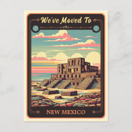 Wir sind nach New Mexico gezogen | Vintage Postkar Postkarte