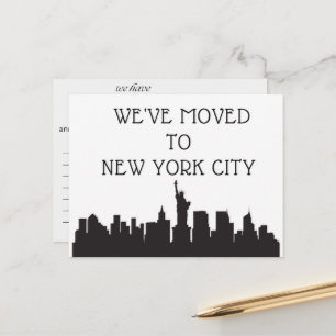 Wir sind nach New York City gezogen Postkarte