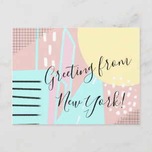 Wir sind nach New York gezogen Postkarte