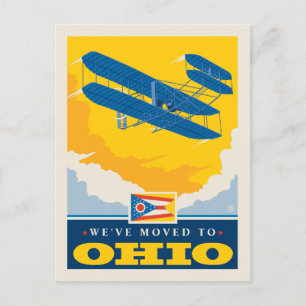 Wir sind nach Ohio gezogen Einladungspostkarte