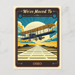 Wir sind nach Ohio gezogen   Vintage Postkarte