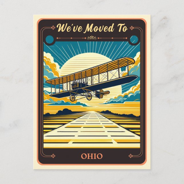 Wir sind nach Ohio gezogen | Vintage Postkarte (Vorderseite)