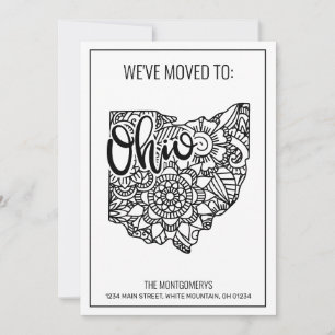 Wir sind nach Ohio Staat Floral Mandala übergegang Ankündigung