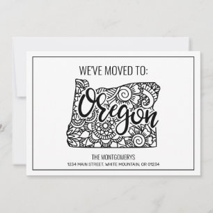 Wir sind nach Oregon Staat Floral Mandala übergega Ankündigung