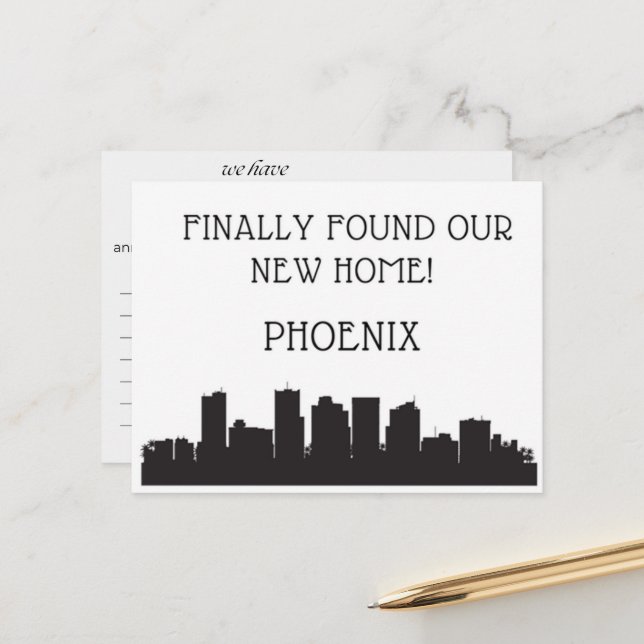 Wir sind nach Phoenix übergegangen Postkarte (Vorderseite/Rückseite Beispiel)