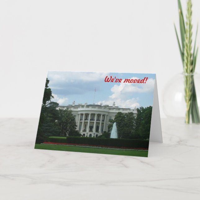 Wir sind nach Washington DC gezogen Ankündigung (Vorderseite)