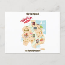 Wir sind nach Wylie Texas Postcard umgezogen