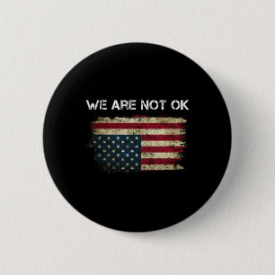 Wir sind nicht so gut wie die US-Flagge auf den Ko Button