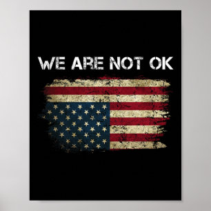 Wir sind nicht so gut wie die US-Flagge auf den Ko Poster